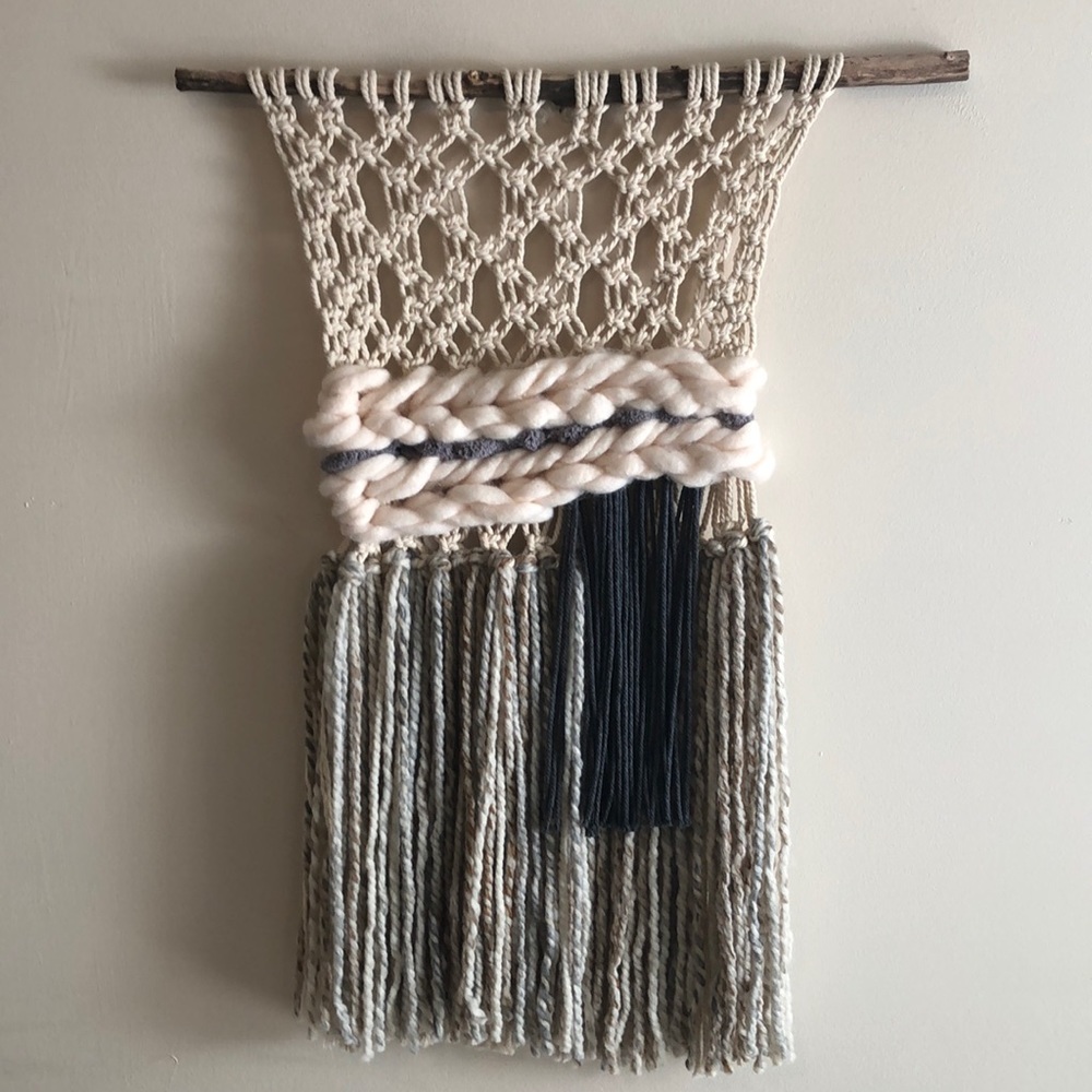 Boho macrame wall hanging
